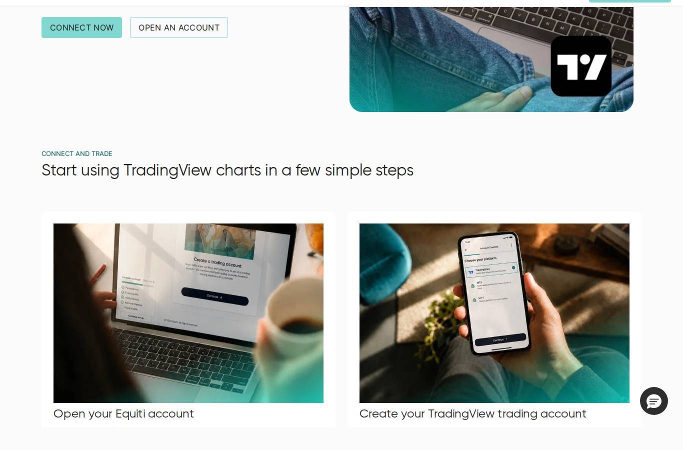 The platform page on the Equiti website